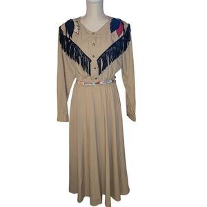 Western Collection tan dress size medium